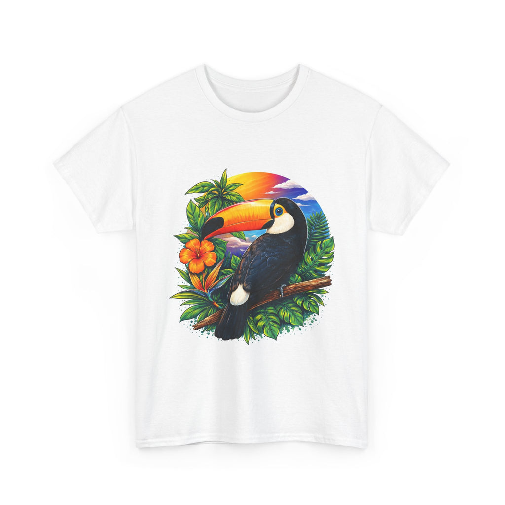Toucan Sunset T-Shirt — Tropical Bird Graphic Tee