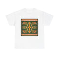 Bohemian Floral Mandala Tee — Earthy Green Vintage Pattern T-Shirt