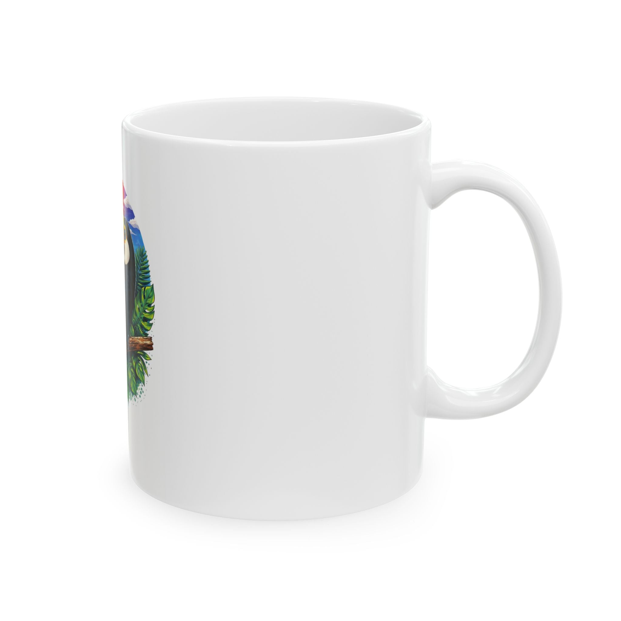 Toucan Sunset Ceramic Mug — Tropical Bird Coffee Cup (11oz, 15oz)